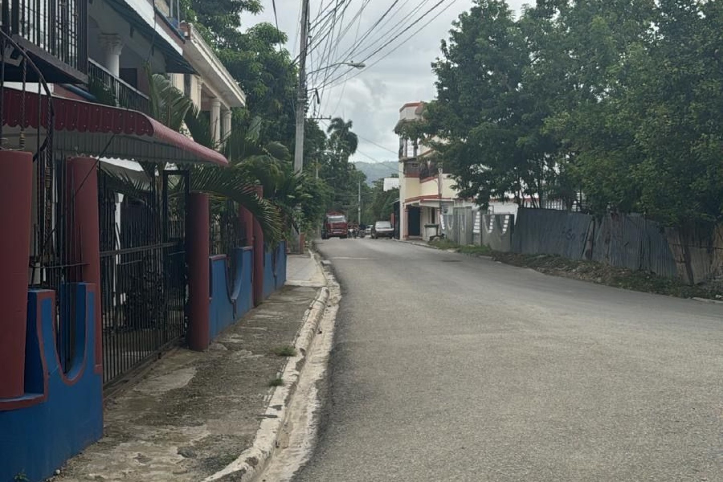 Street in front of house